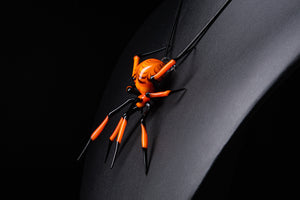 Hanging Spider, Hand blown glass Spider, Figurine Blown glass Spider