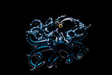Load image into Gallery viewer, Deep Blue Blown Glass Octopus glass figurine Octopus Glass Ocean Octopus  Kraken Glass Octopus Figurine
