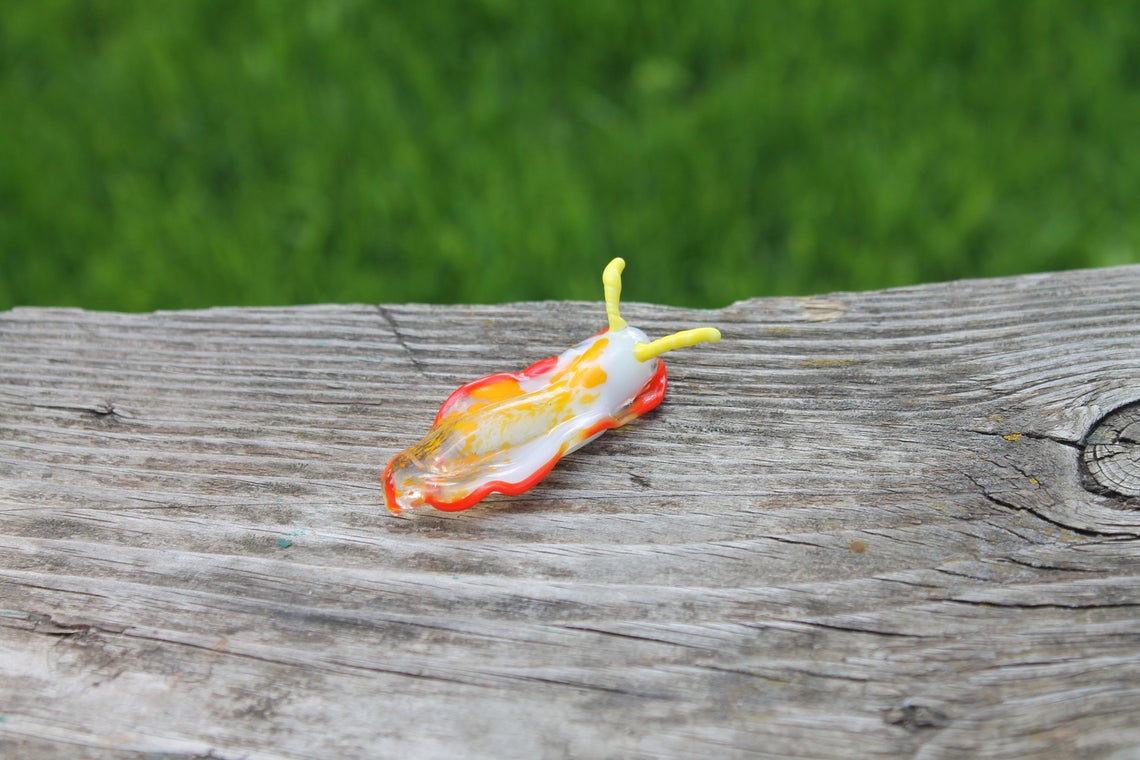 Sea Slug glass sculpture - slug figure - Sea Slug - Nudibranch