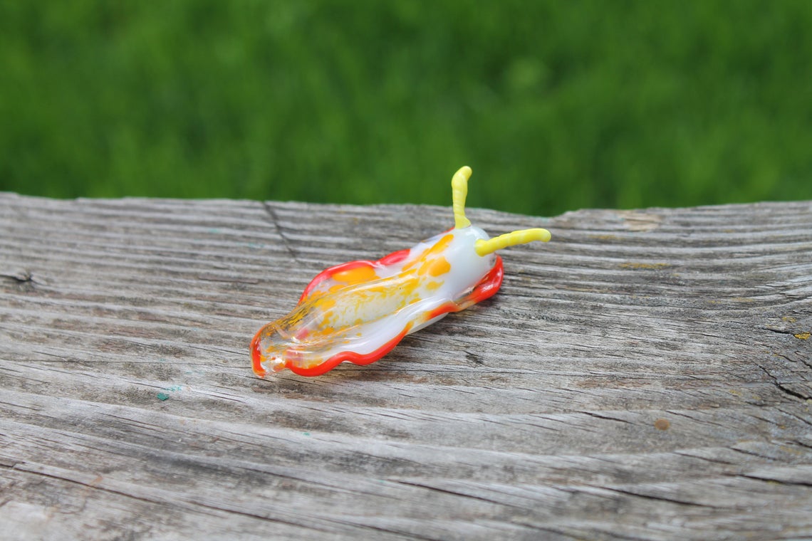 Sea Slug glass sculpture - slug figure - Sea Slug - Nudibranch