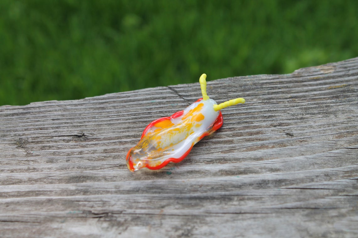 Sea Slug glass sculpture - slug figure - Sea Slug - Nudibranch