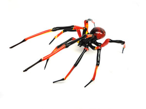 Art Glass Spider Figurine, Blown Glass Spider