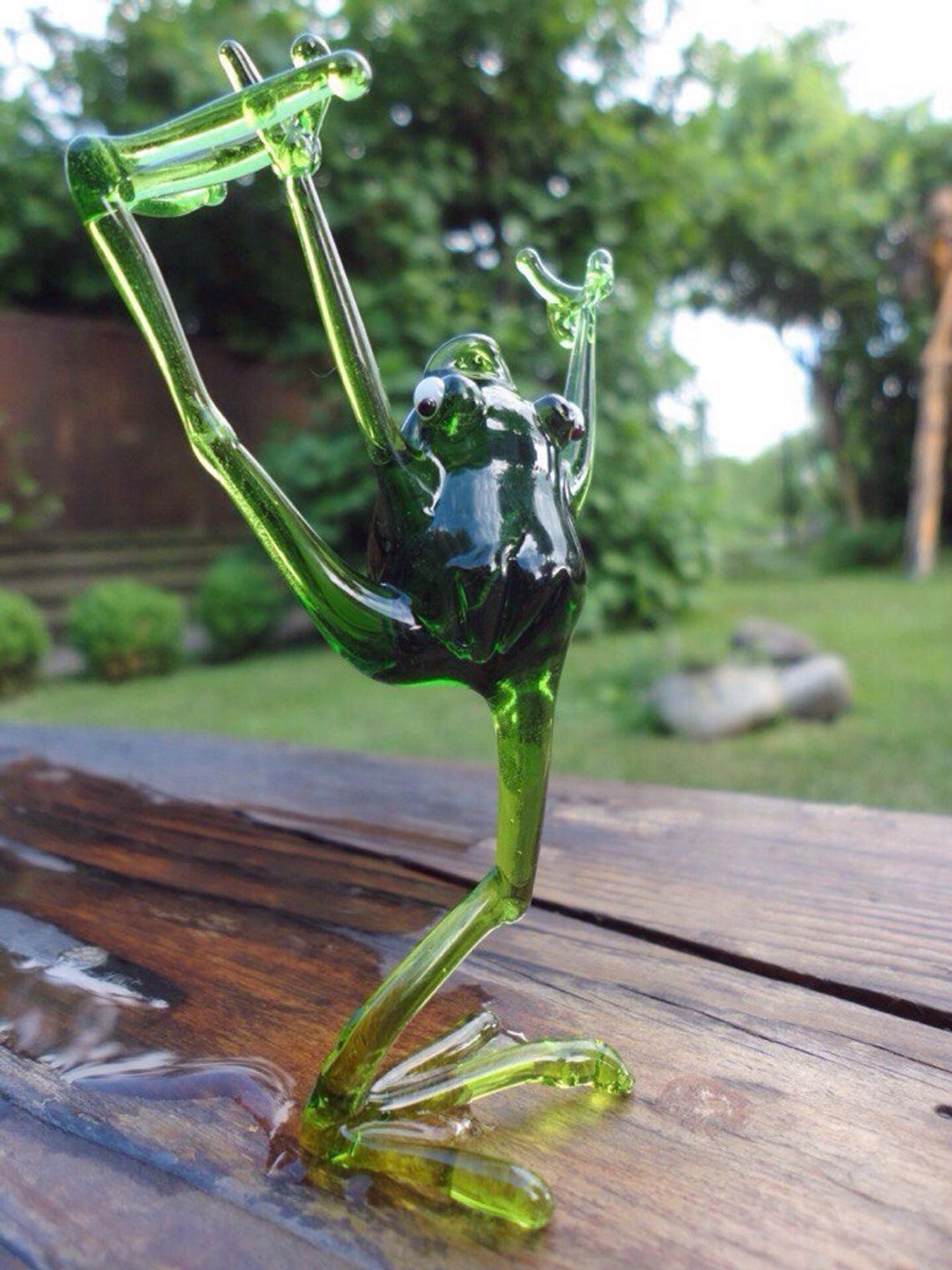 Copy of Frog glass Miniature, Animals Glass, Art Glass, Blown Glass