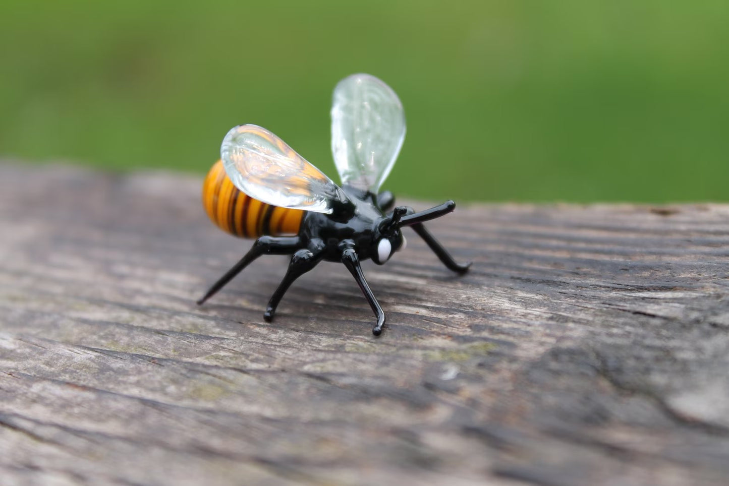 Glass Honey Bee : Elegant and Unusual Decor for Any Interior, Bee Figurine, Beekeeper Gift