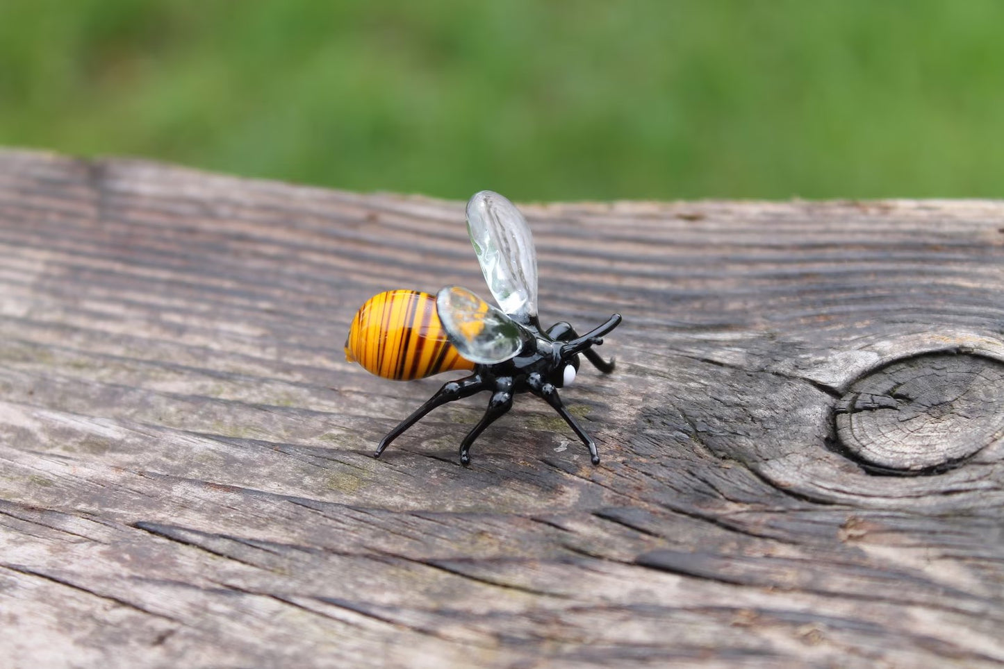 Glass Honey Bee : Elegant and Unusual Decor for Any Interior, Bee Figurine, Beekeeper Gift