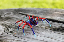 Load image into Gallery viewer, Artisan-Crafted Mini Glass Arachnid Figurine for Display
