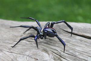 Unique Handmade Glass Spider Mini Figurine for Arachnid Lovers