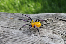 Load image into Gallery viewer, Handcrafted Miniature Glass Spider Figurine for Home Decor

