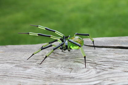 Handmade Mini Glass Spider Figurine for Collectors of Arachnids