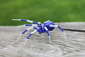 Charming Miniature Glass Spider Sculpture for Home or Office