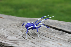 Charming Miniature Glass Spider Sculpture for Home or Office