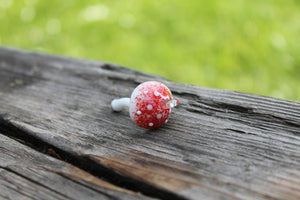 Glass Fairy Ring Mushroom - Miniature Woodland Artistry