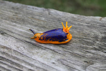 Load image into Gallery viewer, Nudibranch - Sea Slug glass sculpture - slug figure - Sea Slug - Bunny Sea Slug
