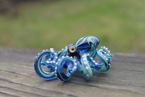 Blown Glass Octopus glass figurine Octopus Glass Ocean Octopus Kraken Glass Octopus Figurine