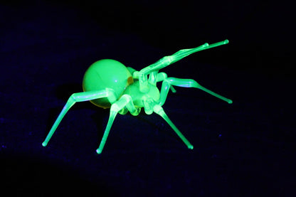 Handmade Spider Figurine – Uranium Glass Art that Glows