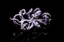 Load image into Gallery viewer, Purple Blown Glass Octopus glass figurine
