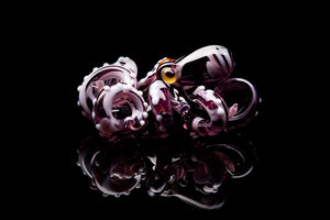 The Purple Octopus pendant blown glass octopus