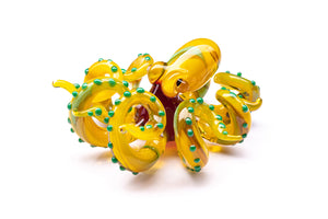 The Yellow-Red Octopus pendant
