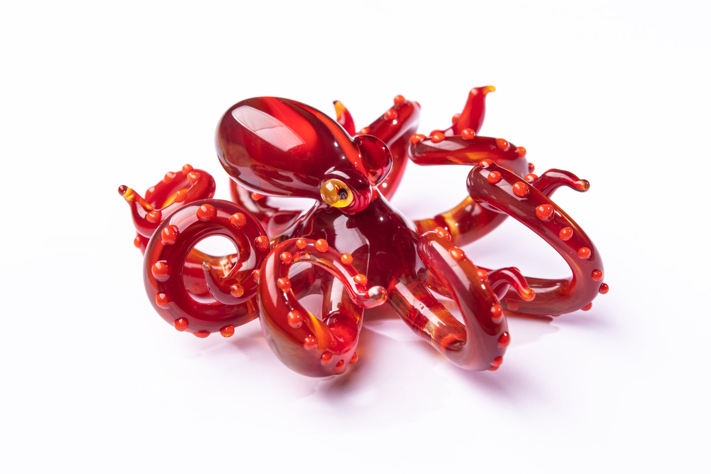 Octopus pendant blown glass octopus