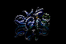 Load image into Gallery viewer, The Blue-Green Octopus pendant blown glass octopus necklace
