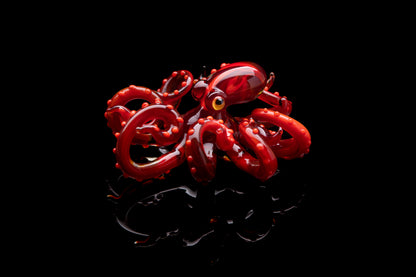 Octopus pendant blown glass octopus