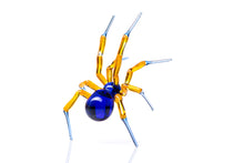 Load image into Gallery viewer, Blown Glass Spider sculpture
