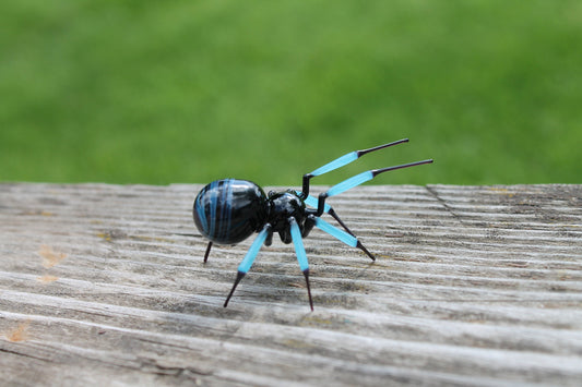 mini Glass Spider Figurine