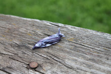 Load image into Gallery viewer, mini Spotted Slug glass sculpture GLASS SLUG
