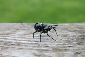 Mini Glass black Widow Figurine