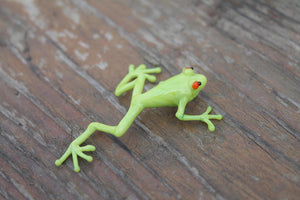 Blown Glass Frog Sculpture poison dart frog Figurine murano art collectible