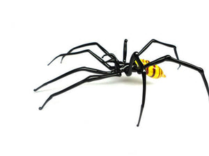 Art Glass Spider Figurine, Blown Glass Spider