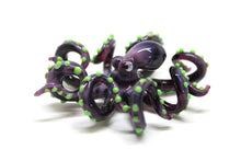 Load image into Gallery viewer, Violet Blown Glass Octopus Sculpture
