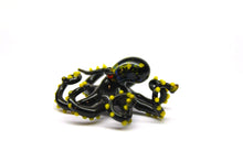 Load image into Gallery viewer, Black-Yellow Glass Octopus Sculpture
