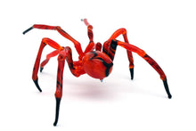 Load image into Gallery viewer, Art Glass Spider Figurine, Blown Glass Spider
