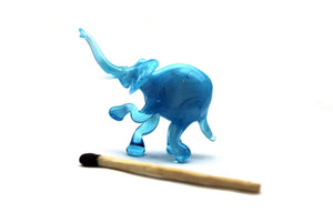 Blown Glass Elephant Sculpture  Animals Glass