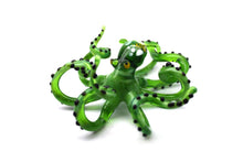 Load image into Gallery viewer, Green Blown Glass Octopus
