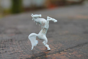 Glass Horse Figurine Hand-Blown Glass