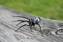 Load image into Gallery viewer, Spider Animals Glass, Art Glass, Blown Glass, Sculpture Made Of Glass, Black widow spider
