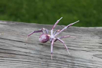 Spider Animals Glass, Art Glass, Blown Glass, Sculpture Made Of Glass, Black widow spider