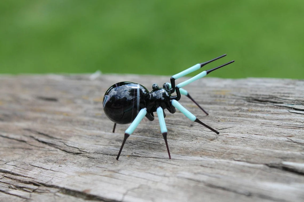 Spider Animals Glass, Art Glass, Blown Glass, Sculpture Made Of Glass, blown glass figurine