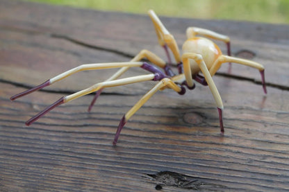 Spider Animals Glass, Art Glass, Blown Glass, Sculpture Made Of Glass, blown glass figurine