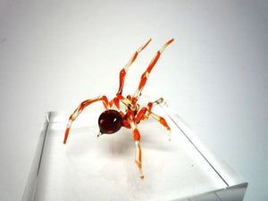 Spider Animals Glass, Art Glass, Blown Glass, Sculpture Made Of Glass, blown glass figurine
