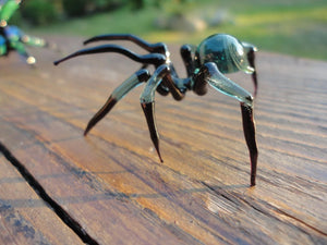 Spider Animals Glass, Art Glass, Blown Glass, Sculpture Made Of Glass, blown glass figurine