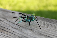 Load image into Gallery viewer, Spider Animals Glass, Art Glass, Blown Glass, Sculpture Made Of Glass, Black widow spider
