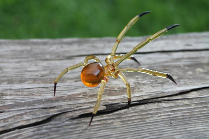 Spider Animals Glass, Art Glass, Blown Glass, Sculpture Made Of Glass, blown glass figurine