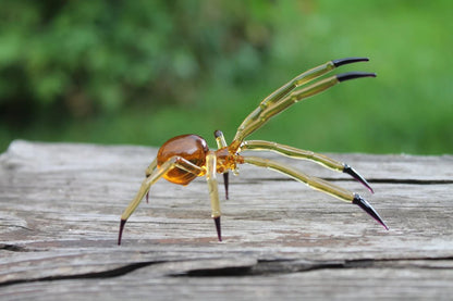 Spider Animals Glass, Art Glass, Blown Glass, Sculpture Made Of Glass, blown glass figurine