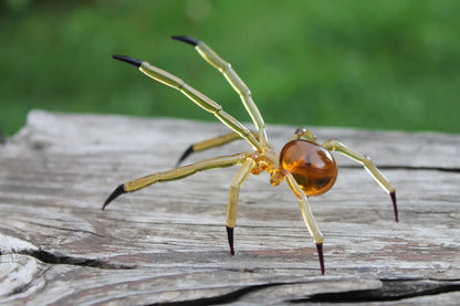 Spider Animals Glass, Art Glass, Blown Glass, Sculpture Made Of Glass, blown glass figurine