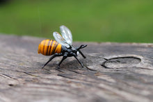 Load image into Gallery viewer, Glass Honey Bee : Elegant and Unusual Decor for Any Interior, Bee Figurine, Beekeeper Gift
