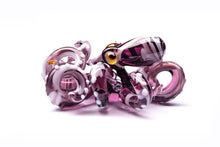 Load image into Gallery viewer, The Purple Kracken Collectible Wearable Boro Glass Octopus Necklace / Blown Glass Octopus figurine
